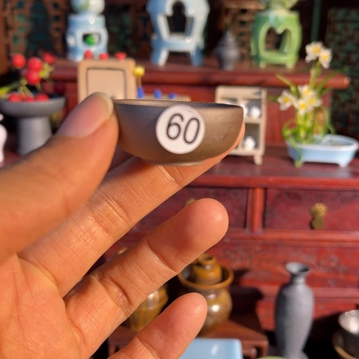 摆件微陶老王迷你花瓶