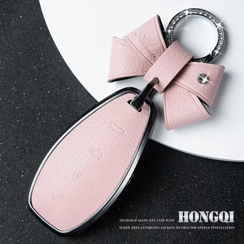 适用于新款红旗H5钥匙套HS5/HS3包H9/H6/HS7扣HQ9/EH7真皮钥匙壳