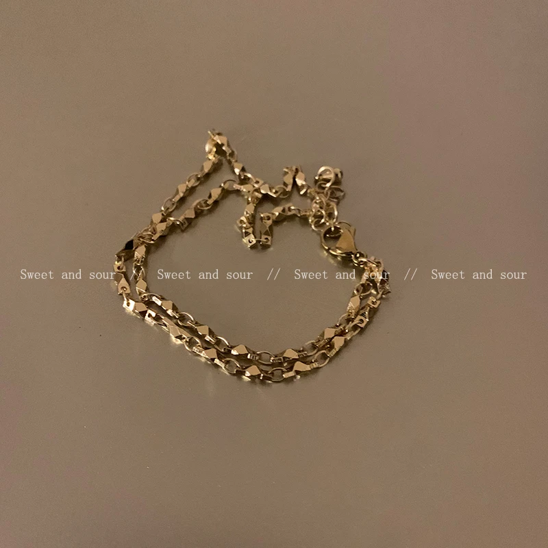 合金手链 简约百搭设计感时尚个性手链9149-01