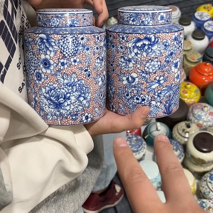 茶叶罐陶瓷家用储物罐瑕疵福利品介意勿拍