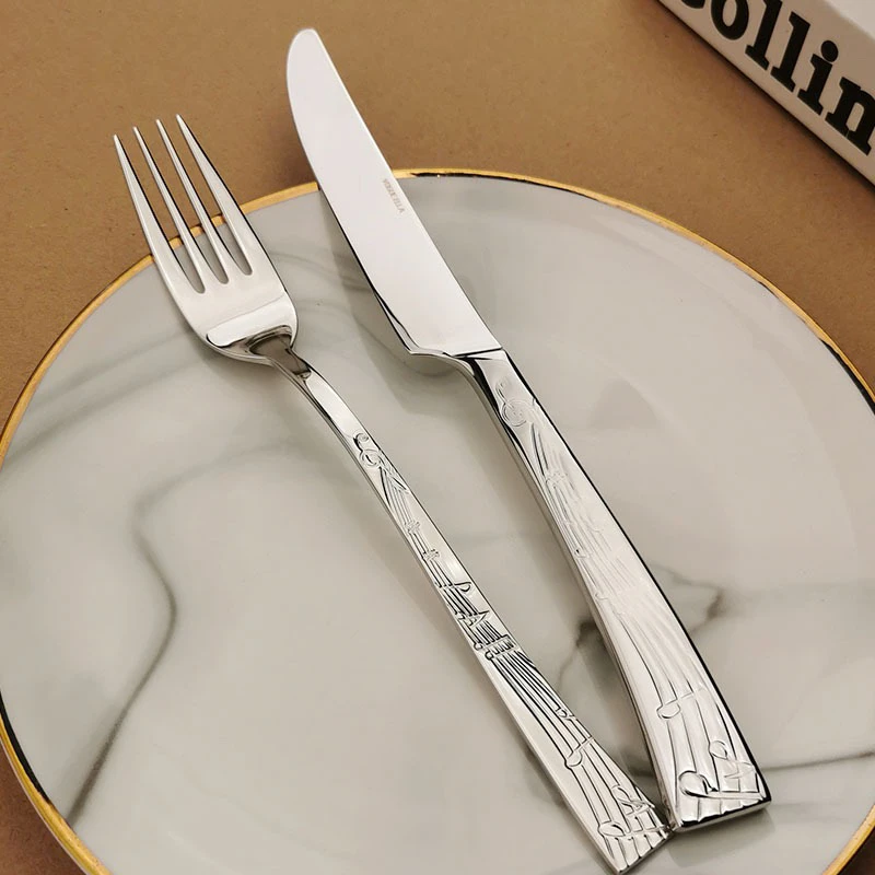 VE牛排刀叉音符款牛排刀叉一组