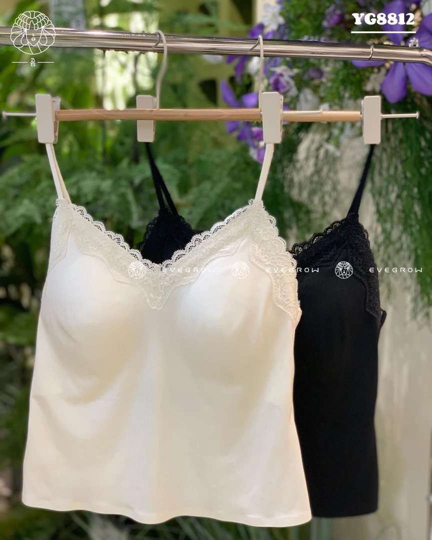 乙歌欧若风鎏光蕾丝吊带8812