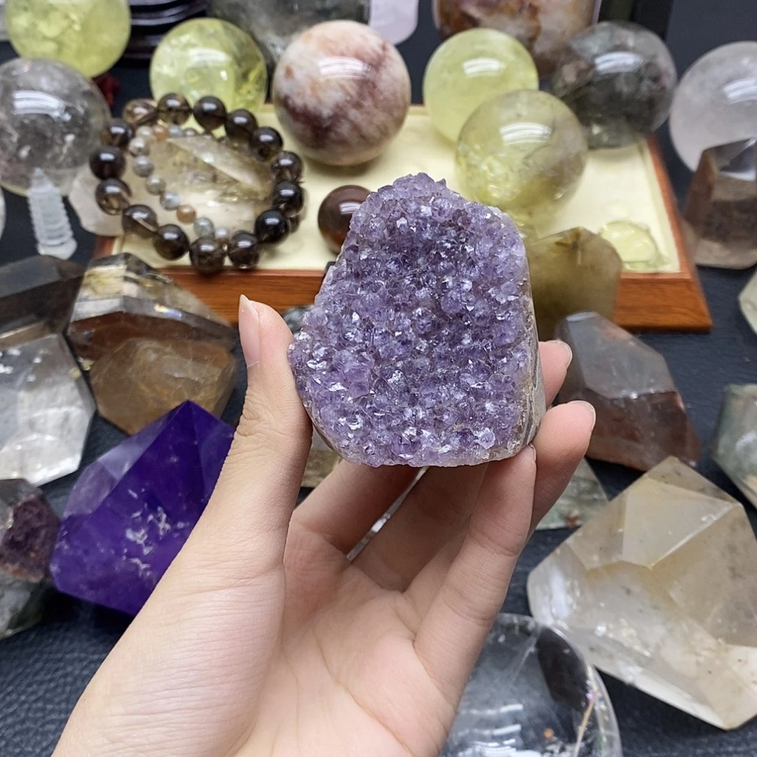未镶嵌水晶珠宝半成品 358水晶石