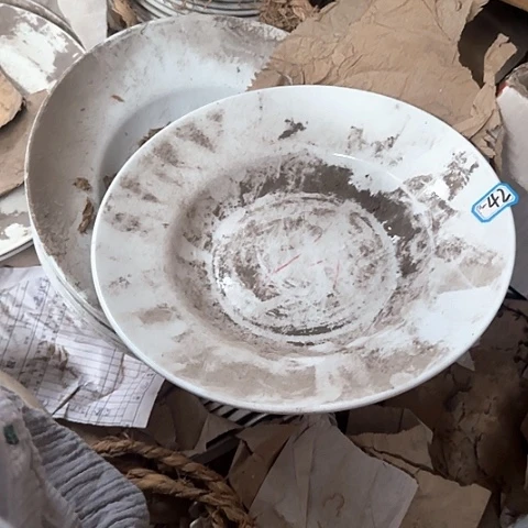 瓷片国营厂库存微瑕27厘米42