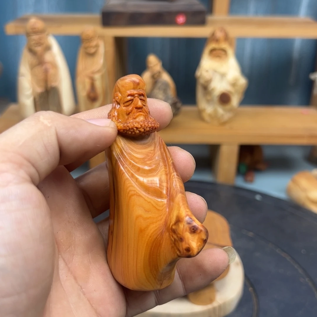 木琅****）崖柏木摆件手把件