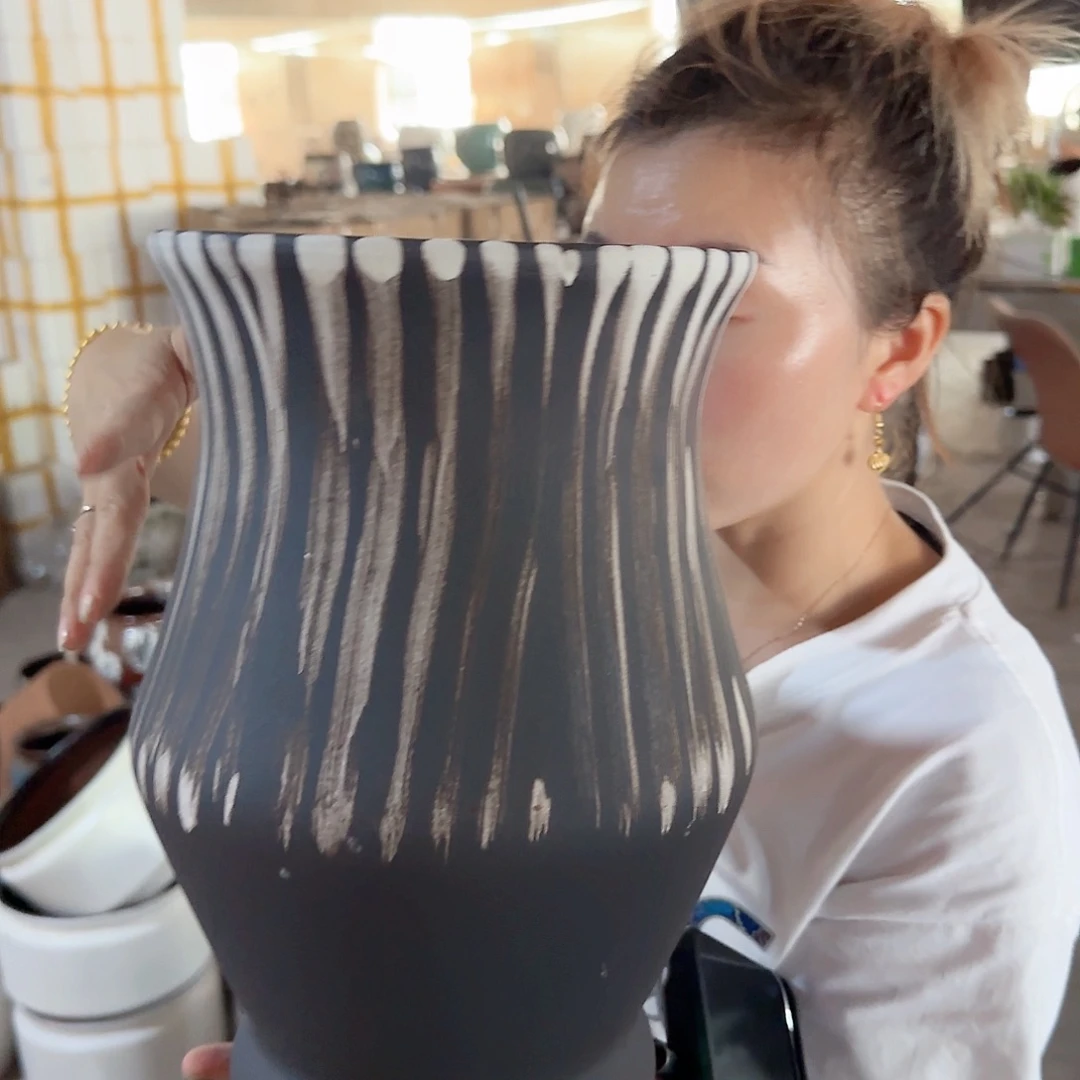 紫砂花盆王嫂花盆1008-558高30口20