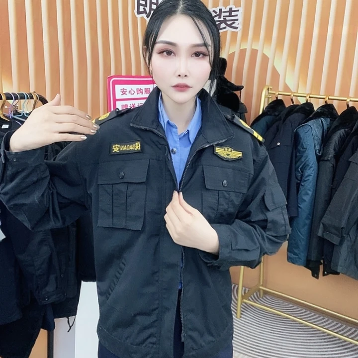 黑色网格春秋拉链夹克上衣175码➕白字标