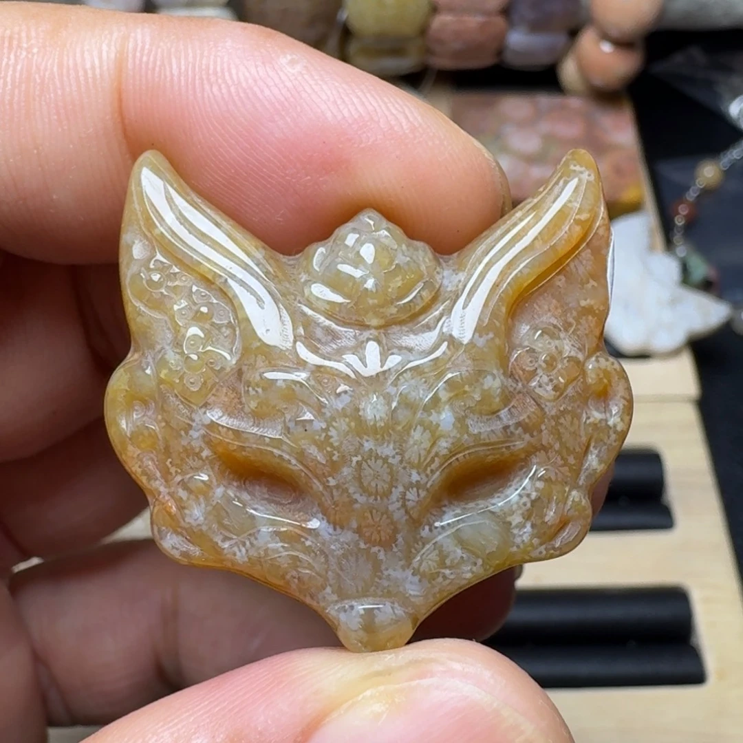 硅化玉未镶嵌纯天然色有机玉石包真是国庆福利128漏66