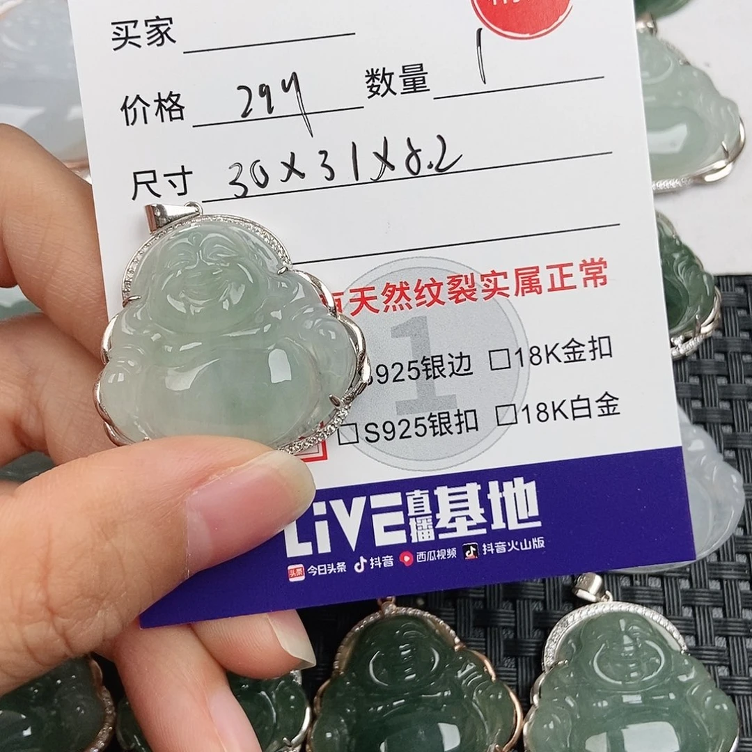 翡翠银S925镶嵌颈饰