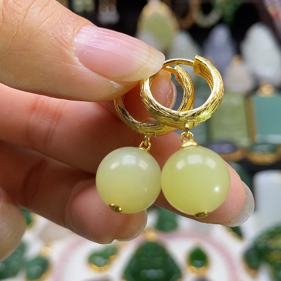 和田玉银S925镶嵌颈饰12