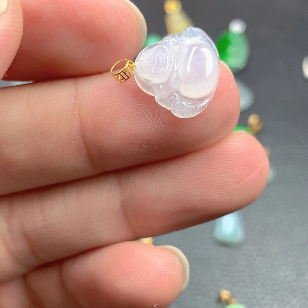 【闪购商品】颈饰18K金镶嵌翡翠
