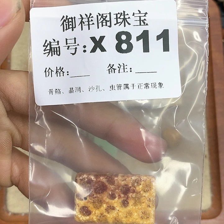 硅化珊瑚（珊瑚玉）颈饰未镶嵌飘