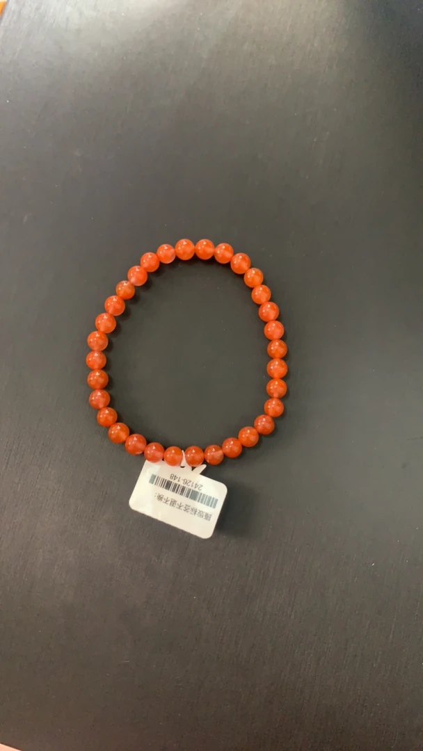 南红6mm冰红手串