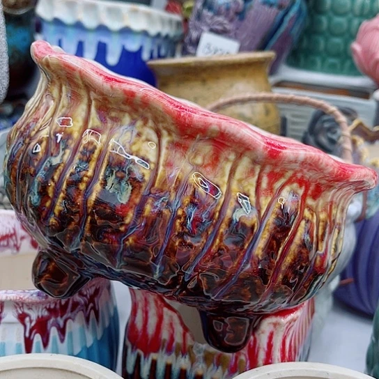 多肉绿植陶瓷花盆9.9包邮