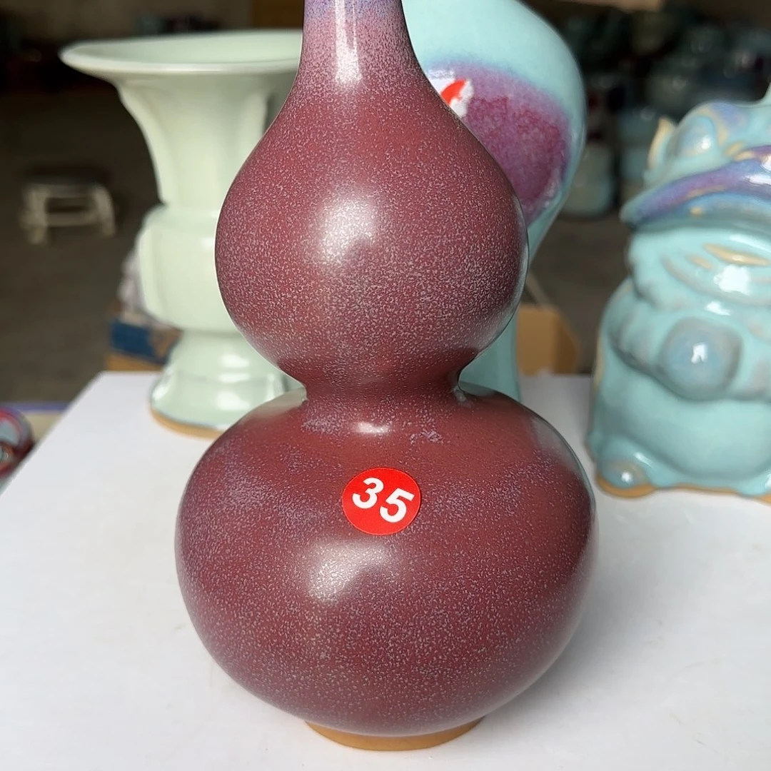 陶摆件郑家钧窑摆件微