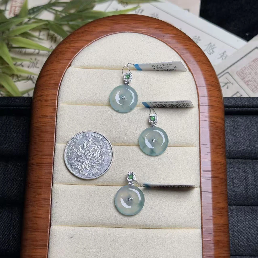 【央博玉&思懿】18k翡翠吊坠-3800-1-ZGM-多样性发一|BXQ21