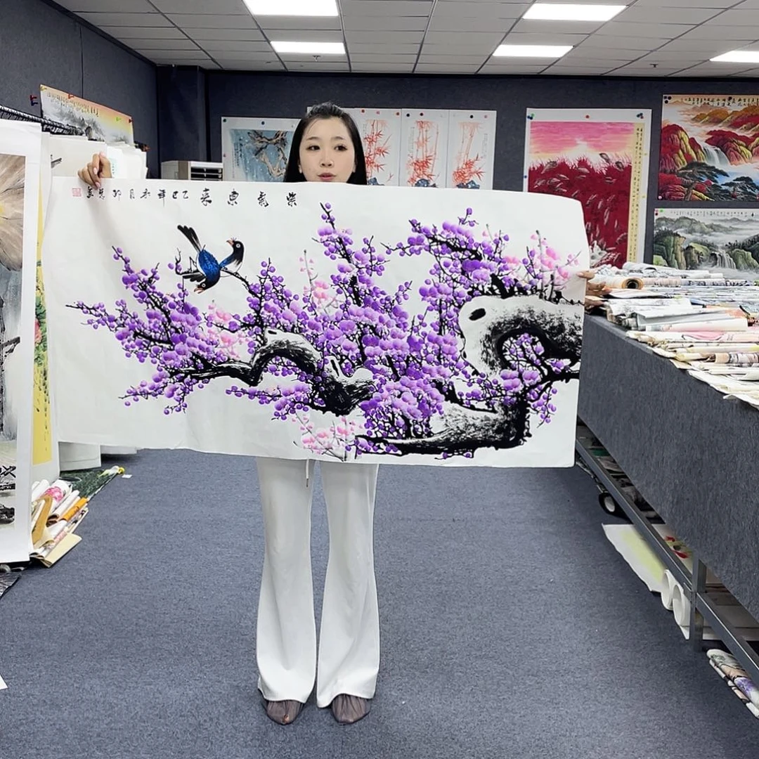 国画作品小姐姐放漏…