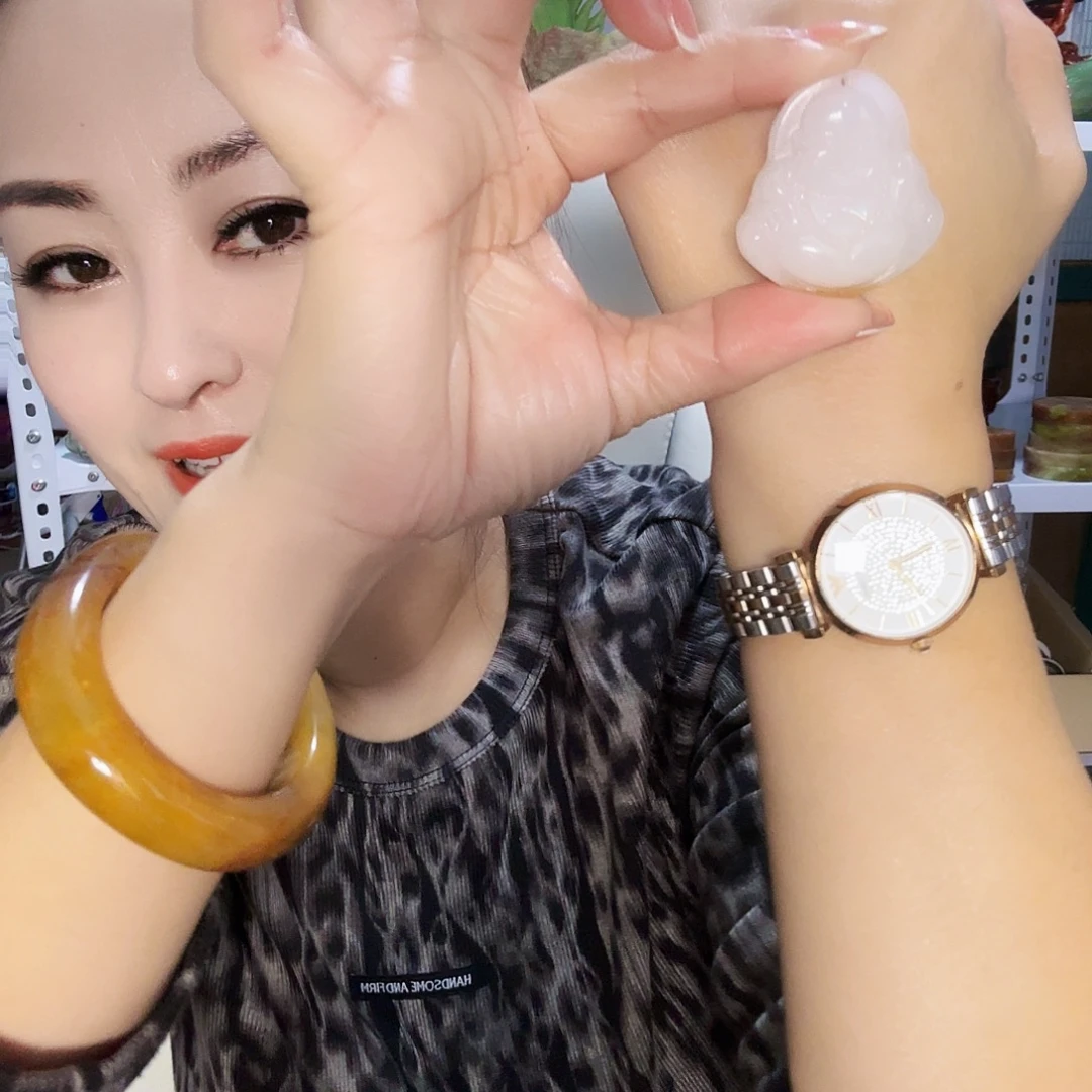 玉天然岫玉手工雕刻