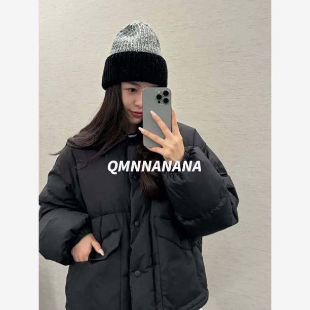 QMNNANANA S25拼接抽绳面包休闲羽绒服YR00422
