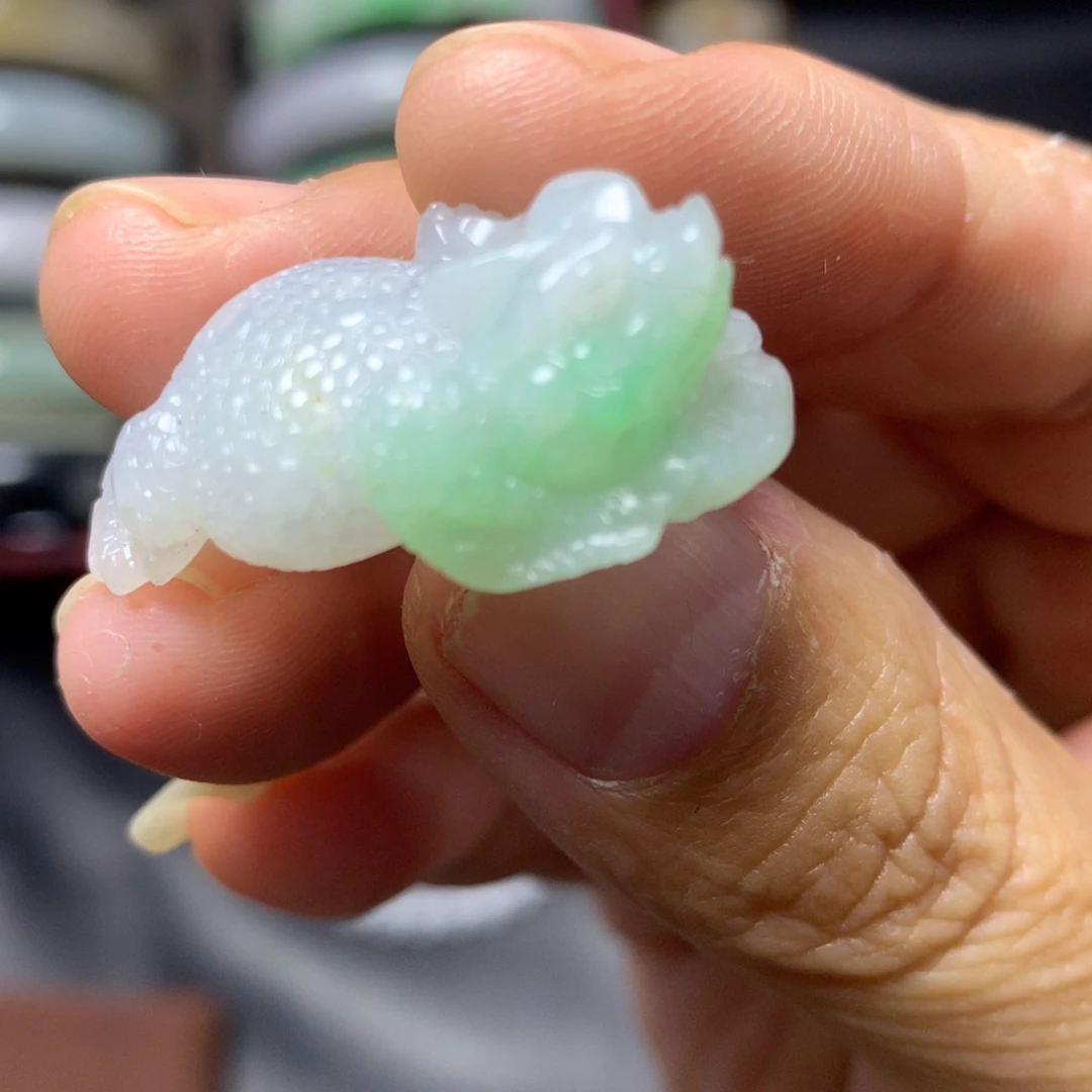 定制翡翠未镶嵌翡翠蛤蟆