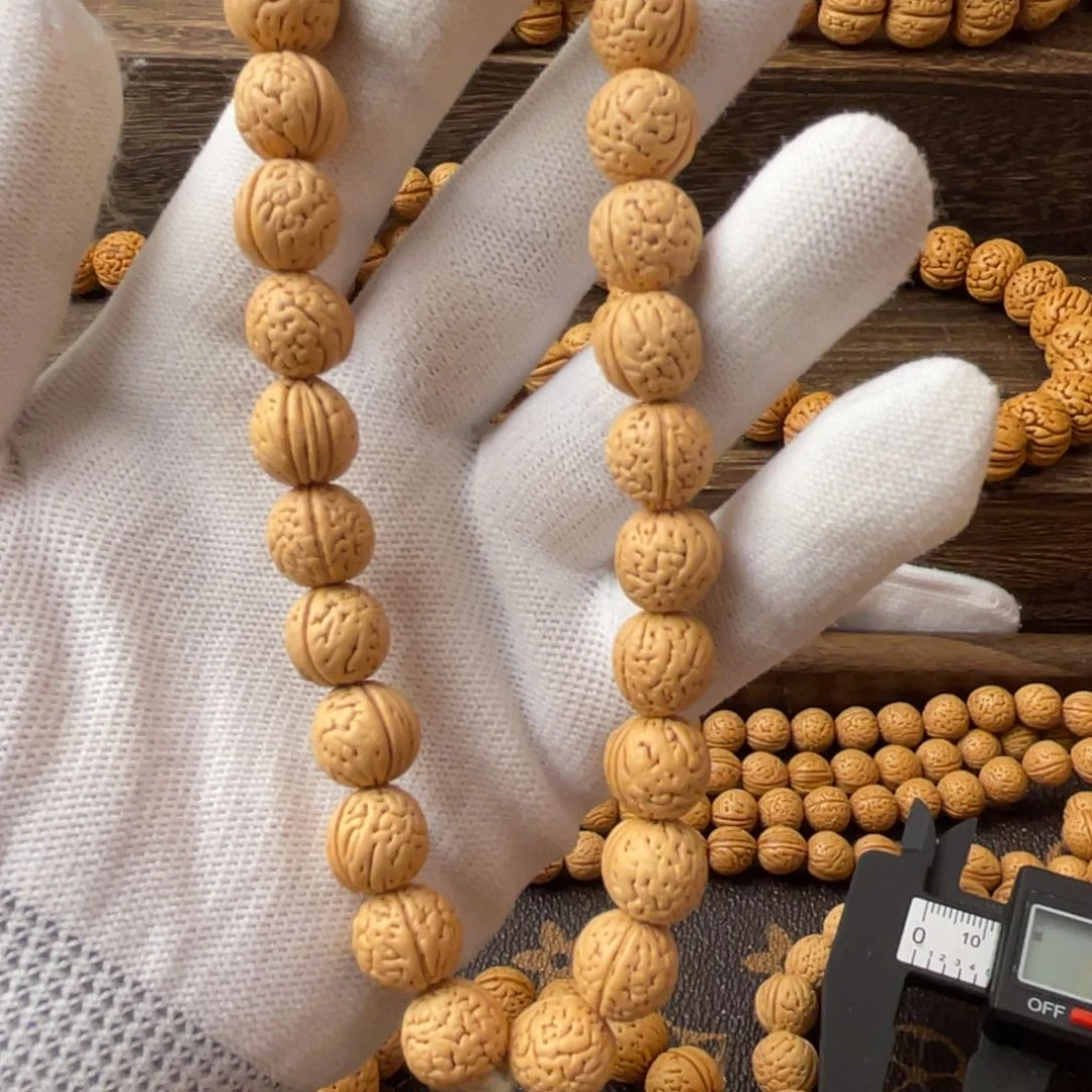 吊坠桃核野生奶油黄桃