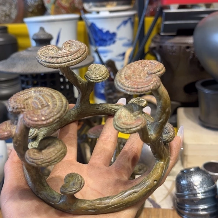 蜜安罐瓷香炉锡茶则