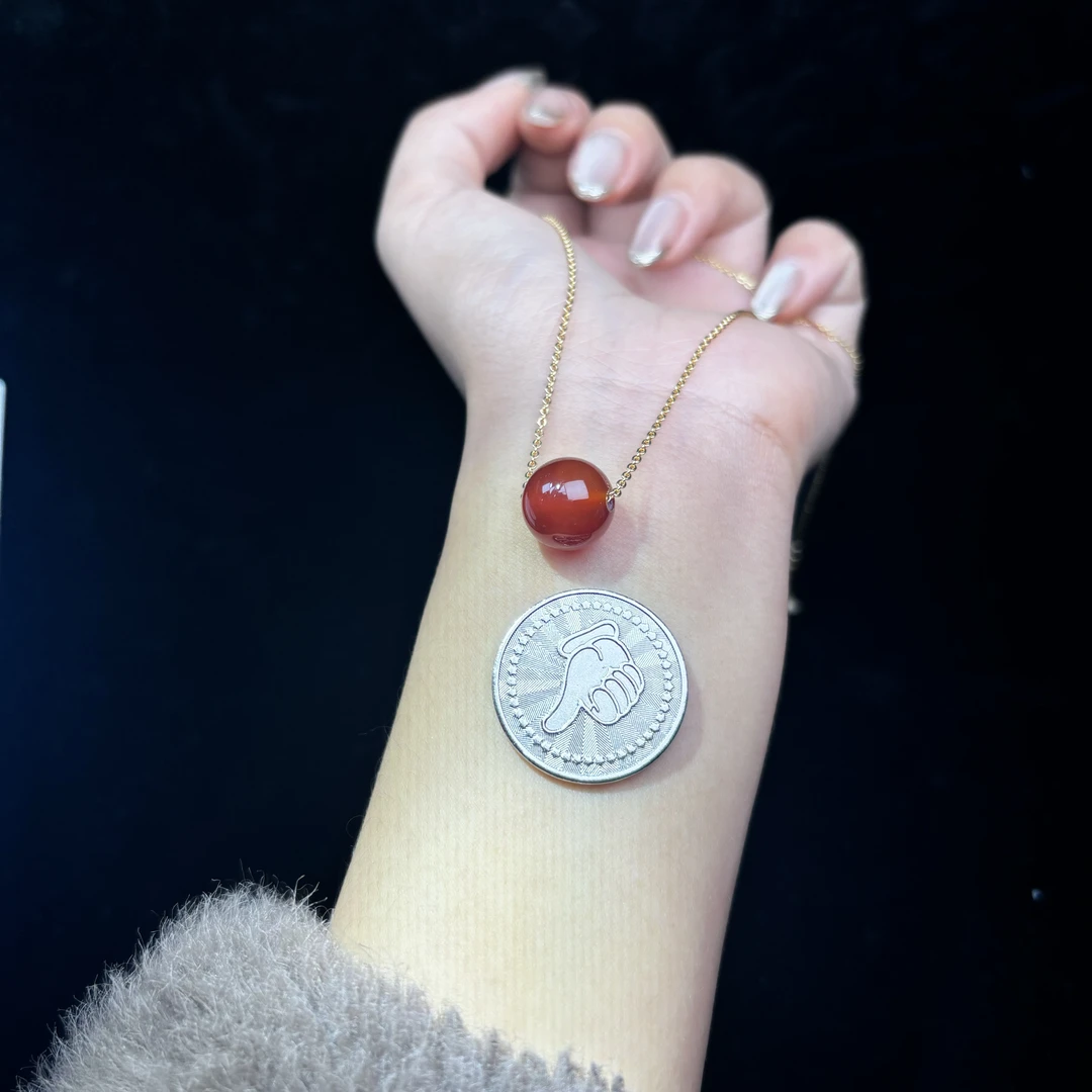 【可可推荐】玛瑙路路通吊坠|564462|