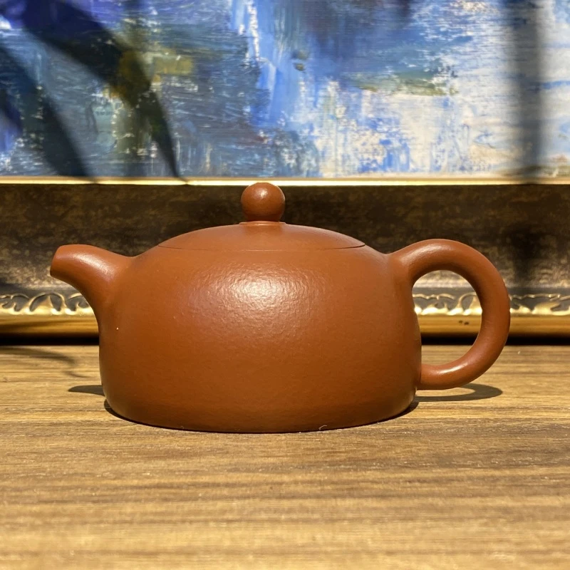 赵庄朱泥光器半月紫砂壶王宏伟