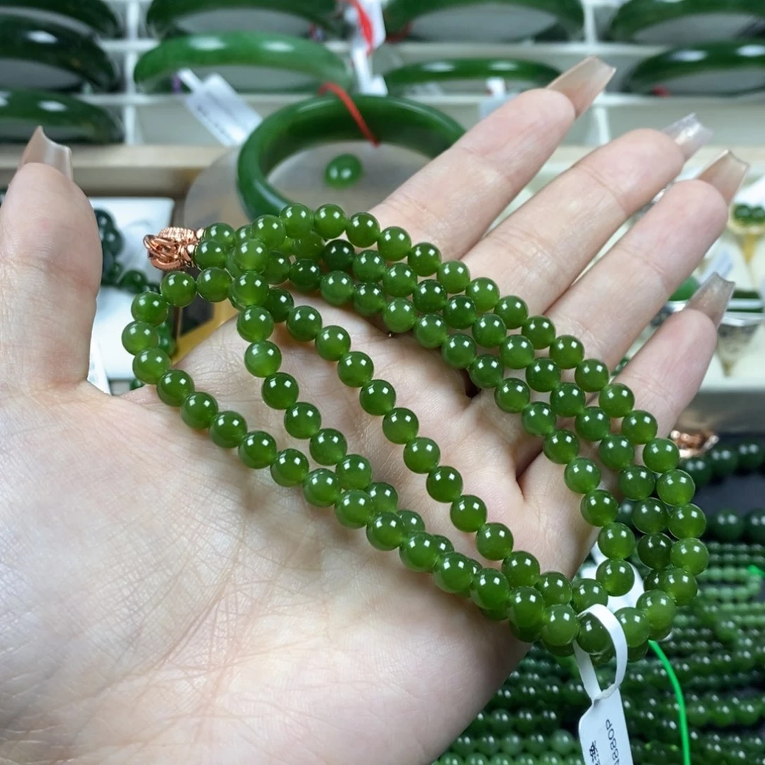 和田玉（碧玉）颈饰未镶嵌欧*风