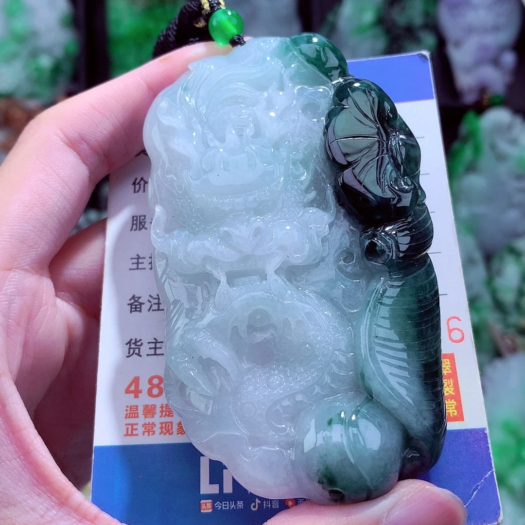 翡翠未镶嵌颈饰天然