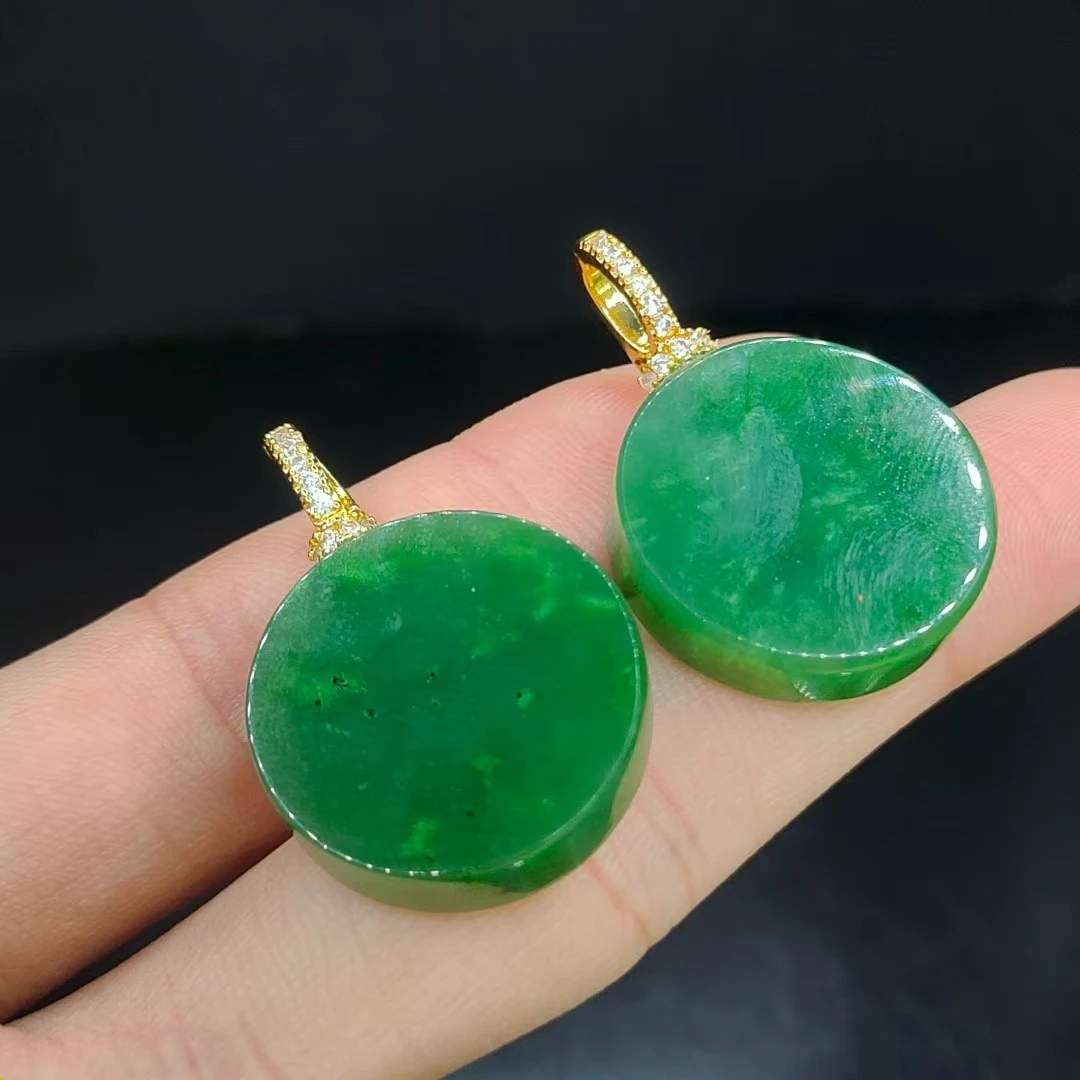 【龙龙严选】和田玉圆牌吊坠赠链H24【多样性发其一】约22-6mm