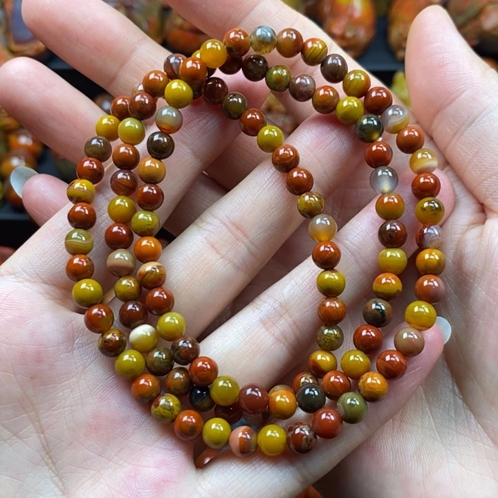 玛瑙/玉髓未镶嵌项链战国红项链