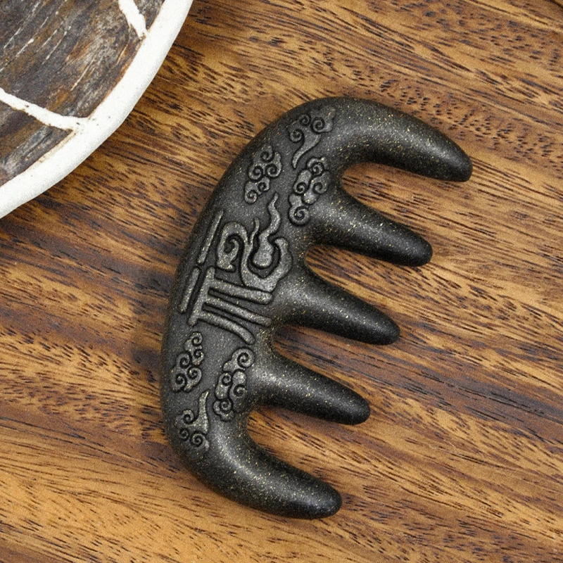 【古法非遗】草本中药何首乌手工合香福梳疏通经络按摩头皮梳梳头