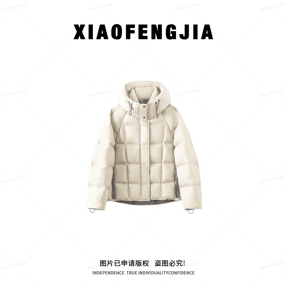 【四季青小封家轻奢】撞色系列天花板羽绒服新国标90白鸭绒YYM104