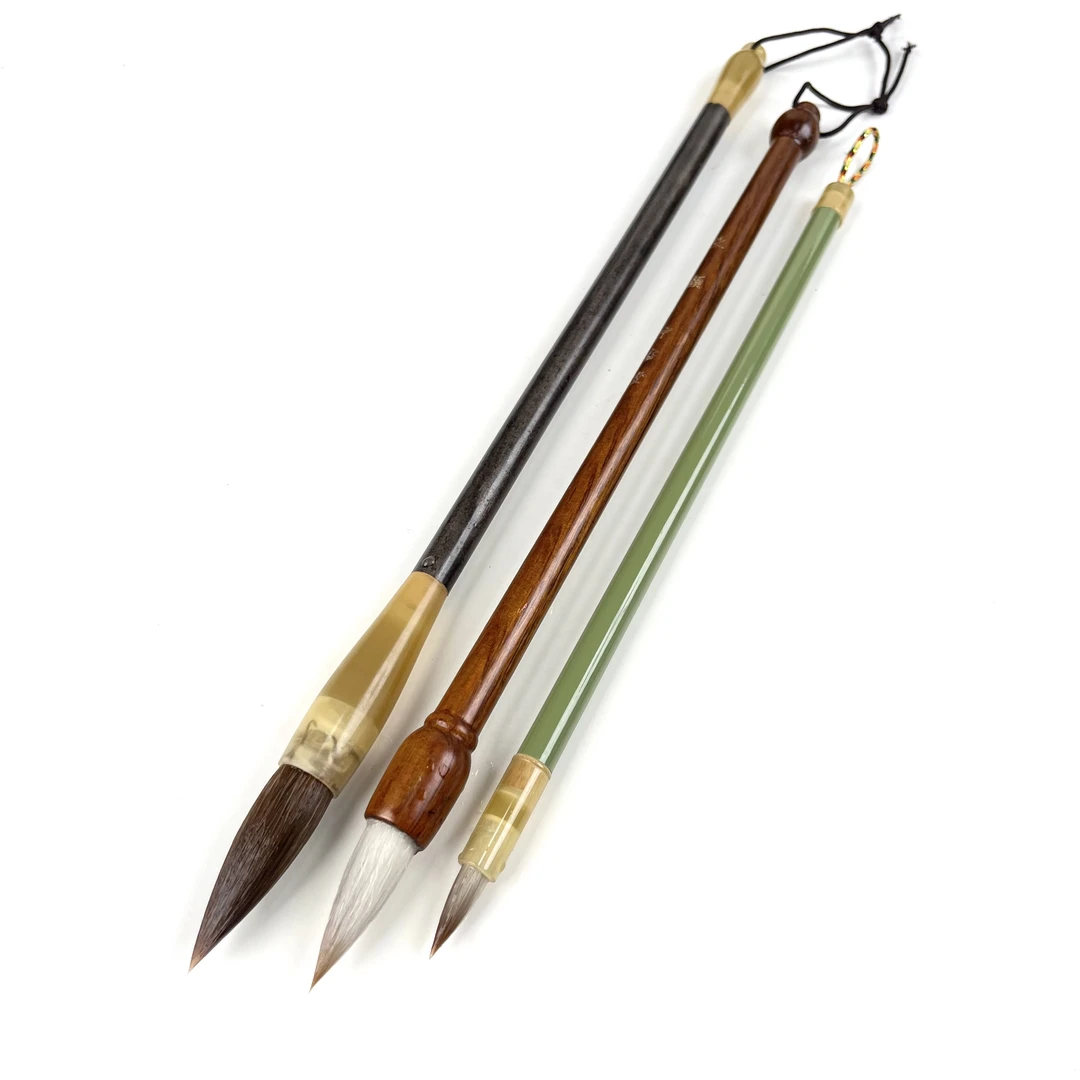 【3支】狼毫兼毫中楷小楷毛笔 欧楷颜体隶书国画 狼影 秋颜 清幽