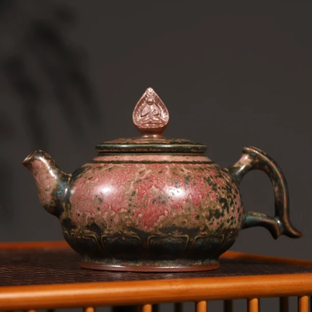 钧窑严选钧瓷名家手工茶壶高档陶瓷茶具泡茶壶钧窑李自伟禅意壶