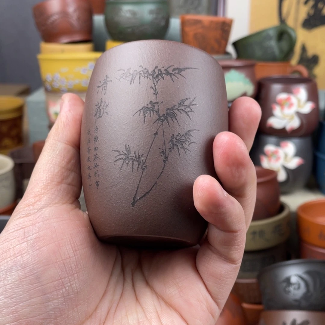 紫砂茶杯紫砂茶杯