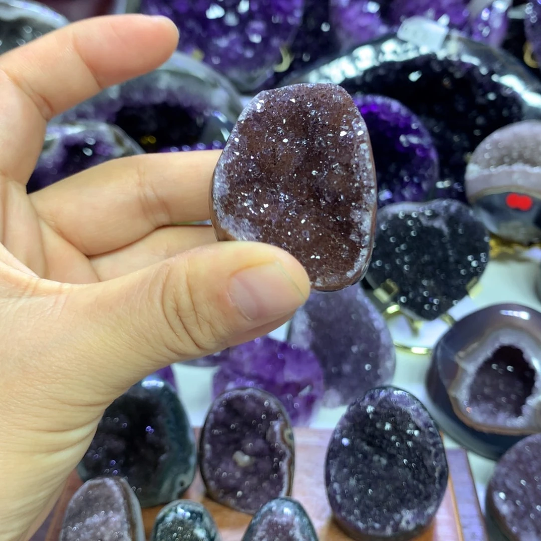 紫晶摆件未镶嵌水晶
