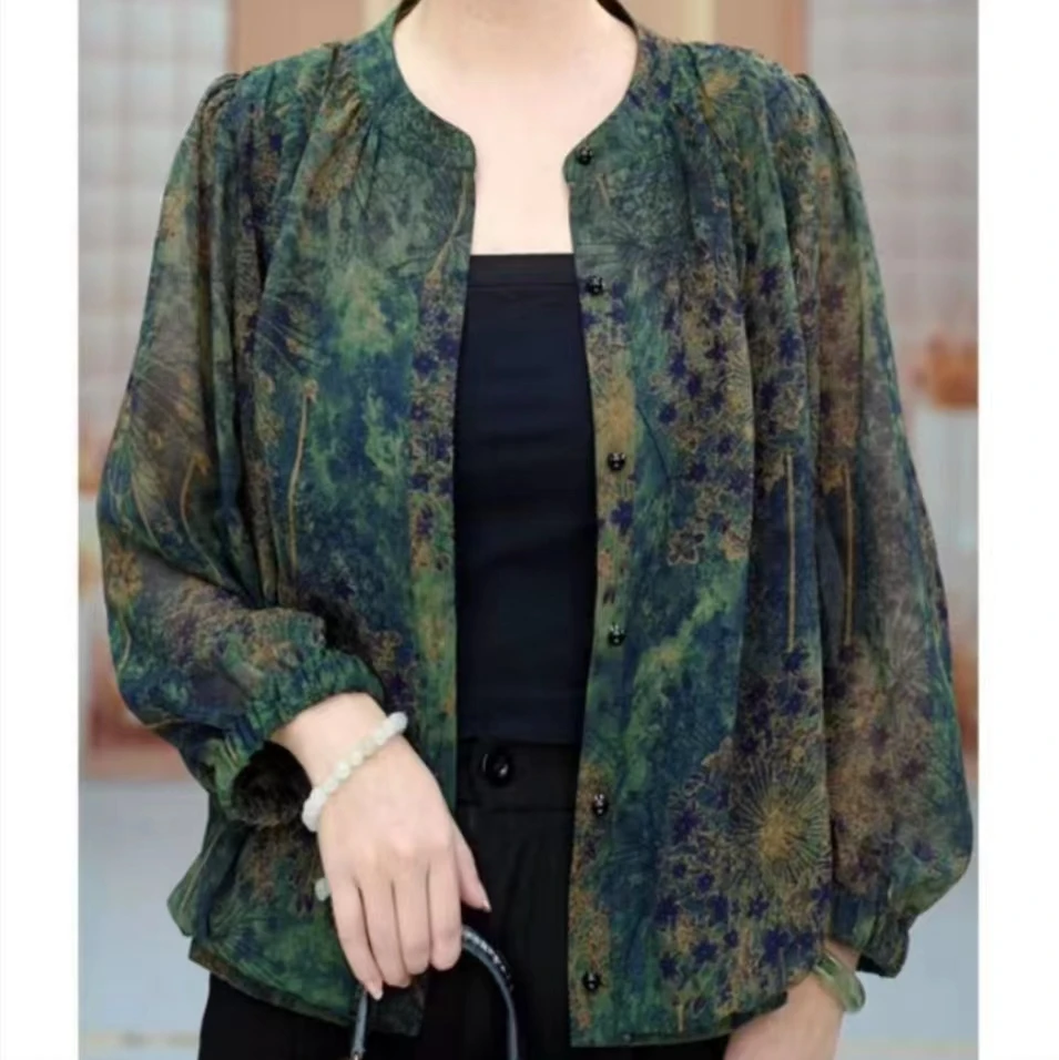 沉鱼落雁2025新款V领高端小衫套头衬衫时髦长袖上衣打底女