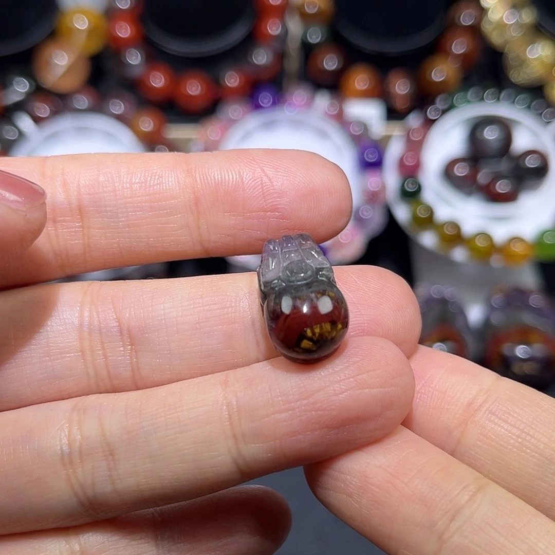 唐***糖珠宝半成品水晶未镶嵌极光貔貅