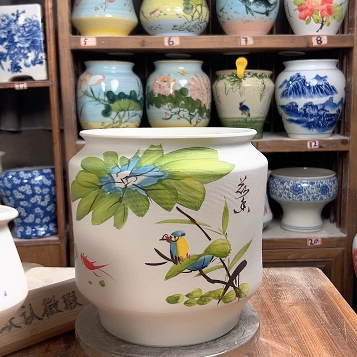 电饭煲荷花鸟新款新款陶瓷陶瓷