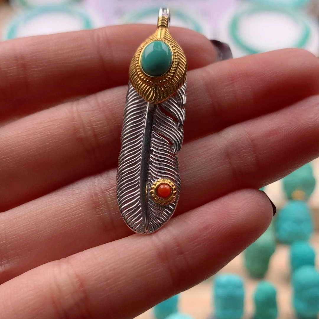 绿松石配饰银S925镶嵌