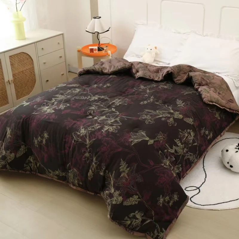 【香水百合】四件套长绒棉双面四件套加厚提花四件套