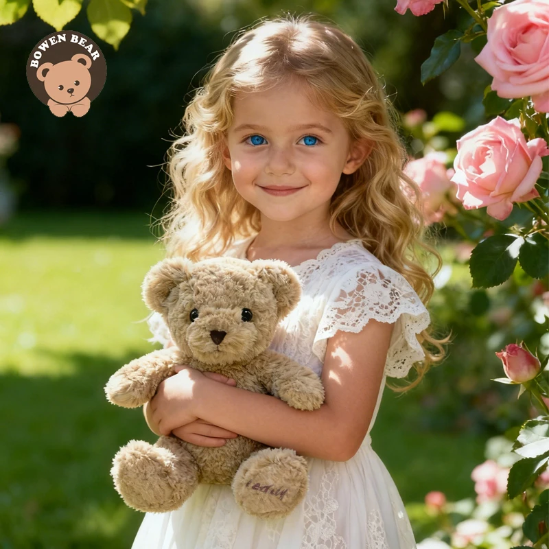 柏文熊森尼毛绒玩具泰迪熊公仔小号抱抱熊玩偶儿童生日圣诞礼物