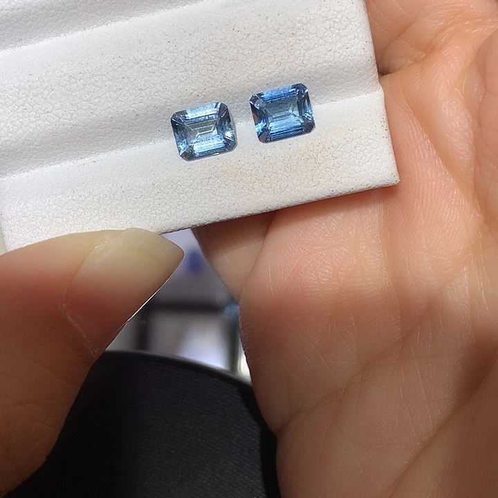 海蓝宝石裸石1.5ct超圣海蓝宝一对