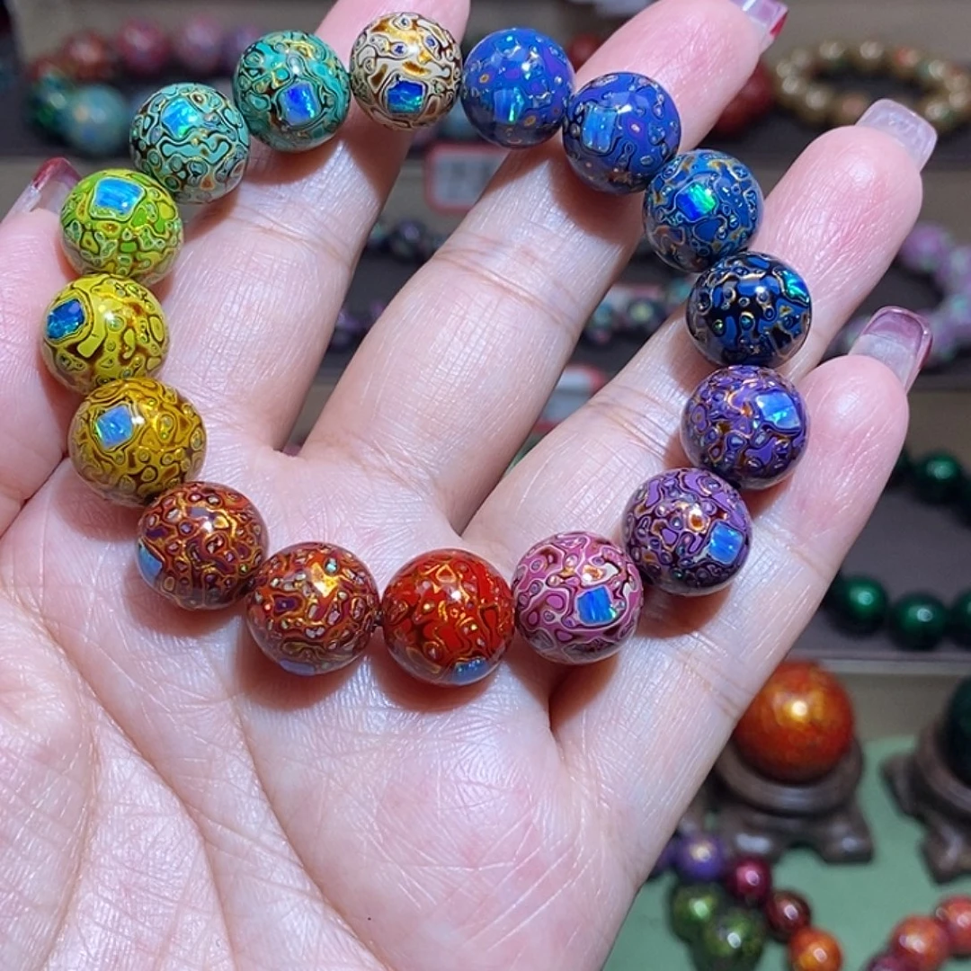 大漆珠1.2蓝眼泪多宝