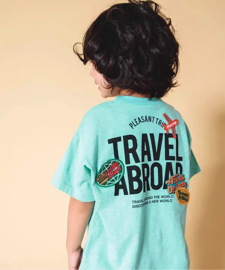 日单 鼻子家 宽松短袖T恤 竹节棉 儿童