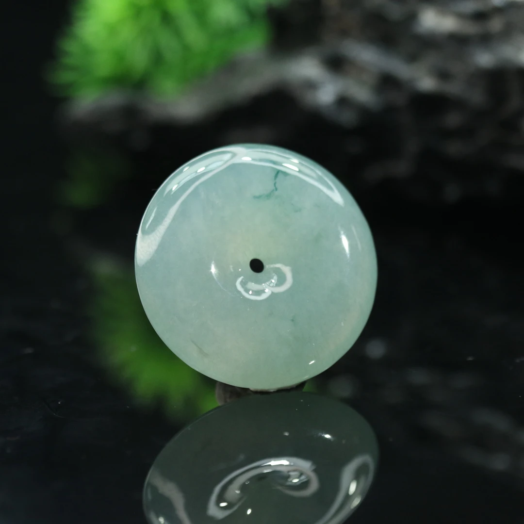 FC3天然缅甸翡翠A货平安扣/700424/保利厦门拍卖