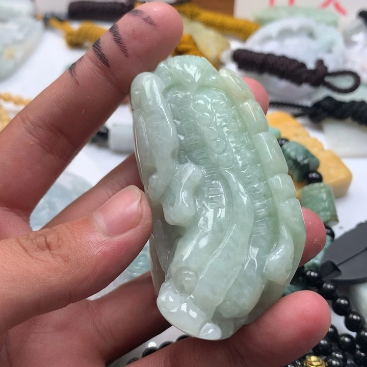 颈饰未镶嵌翡翠保真天然a货翡翠
