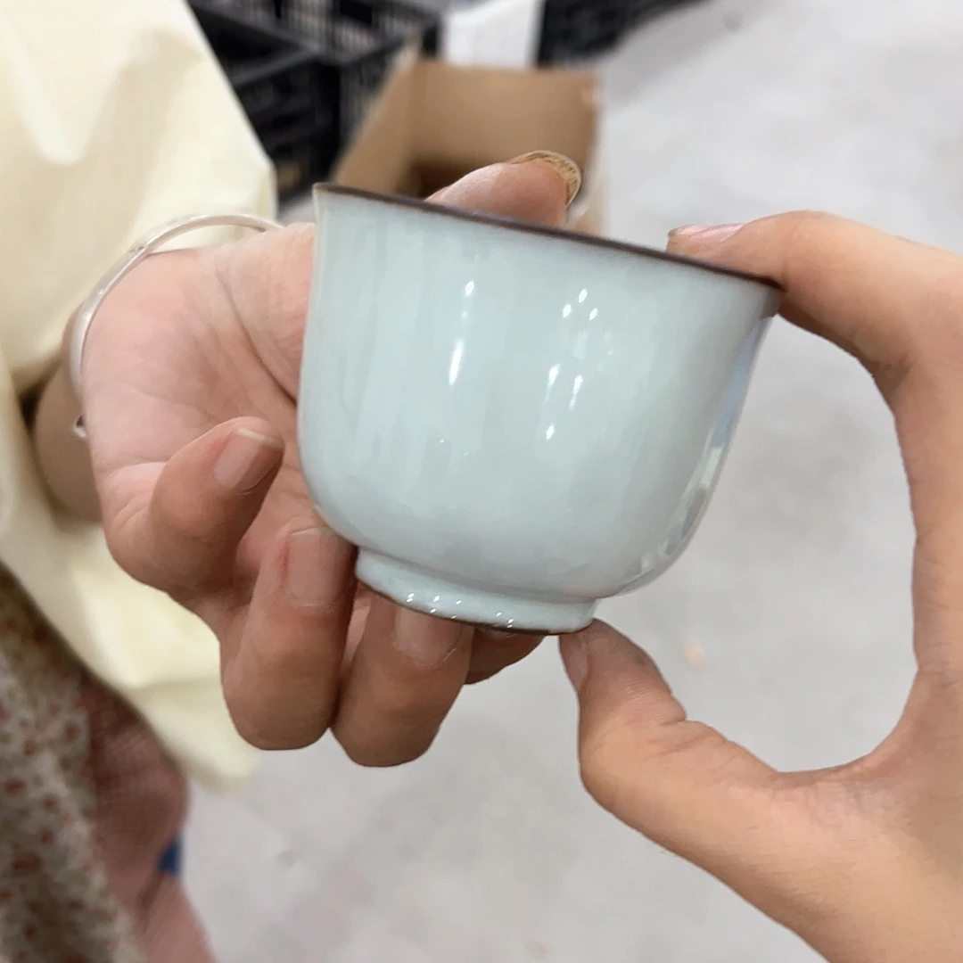 龙泉云间青瓷小米茶器